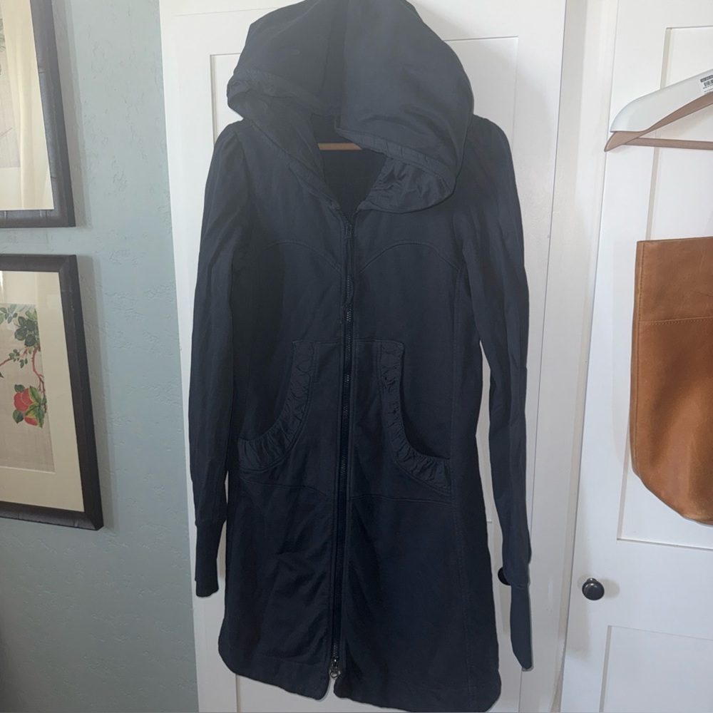 Prairie Underground Gray Cloak Hooded Full Zip Hoodie Jacket